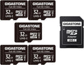 32GB 5-Pack Micro SD Card, Full HD Video, Surveillance Security Cam Action Camera Drone, 90Mb/S Micro SDHC UHS-I U1 C10 Class 10