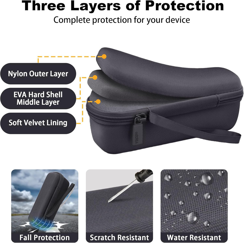 Hard Case Compatible with Anker Soundcore/Soundcore 2 / Motion B Portable Outdoor Sports Bluetooth Speaker (Black)